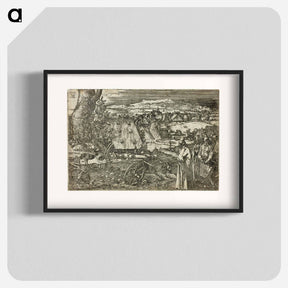 アートポスター-Landscape with Cannon - アルブレヒト デューラー Poster.