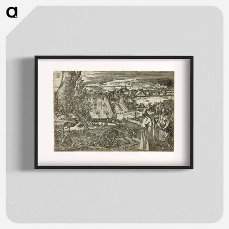 アートポスター-Landscape with Cannon - アルブレヒト デューラー Poster.