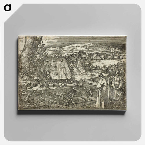 Landscape with Cannon - アルブレヒト デューラー Canvas.