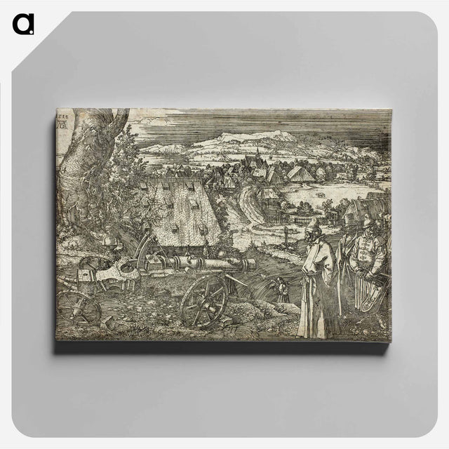 アートパネル-Landscape with Cannon - アルブレヒト デューラー Canvas.
