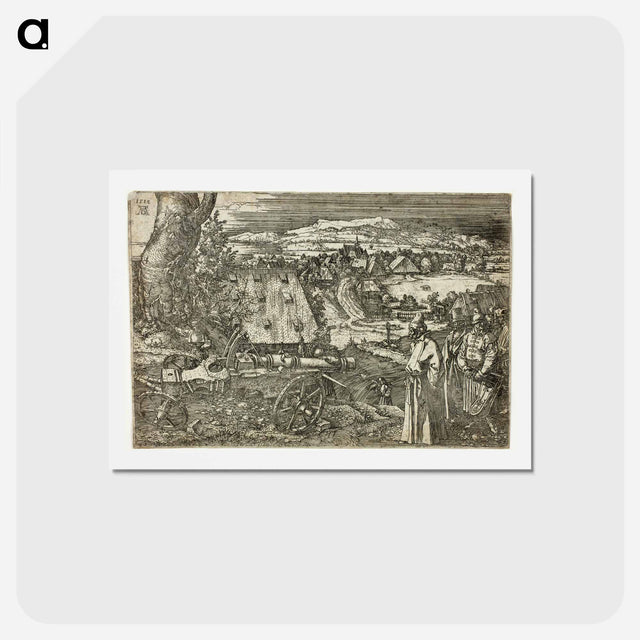 アートポストカード-Landscape with Cannon - アルブレヒト デューラー Postcard.