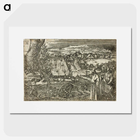 アートポスター-Landscape with Cannon - アルブレヒト デューラー Poster.