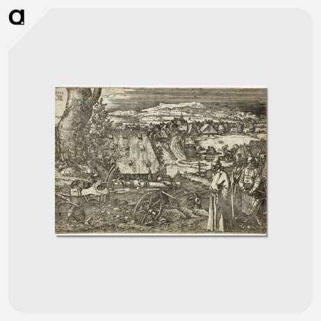 アートポストカード-Landscape with Cannon - アルブレヒト デューラー Postcard.