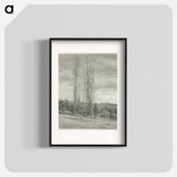Poplars—Lake George - アルフレッド スティーグリッツ Poster.