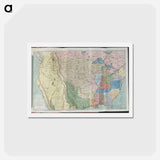 アートポストカード-Illustrations of the manners, customs, and condition of the North American Indians - アンティーク地図 Postcard.