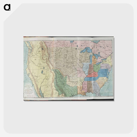 アートポストカード-Illustrations of the manners, customs, and condition of the North American Indians - アンティーク地図 Postcard.