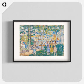 アートポスター-Trees, Houses, People
 - バーンズ・コレクション Poster.