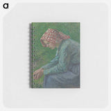 A Seated Peasant Woman - カミーユ ピサロ Memo.