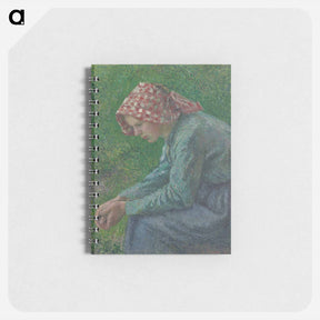 アートメモ帳-A Seated Peasant Woman - カミーユ ピサロ Memo.
