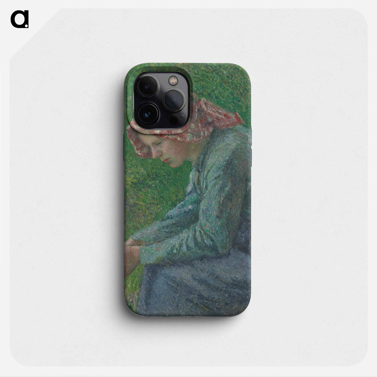 A Seated Peasant Woman - Camille Pissarro Phone Case.