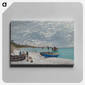 アートパネル-The Beach at Sainte-Adresse - クロード モネ Canvas.