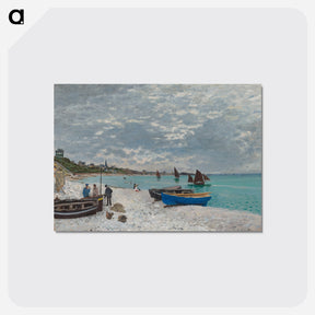 アートポストカード-The Beach at Sainte-Adresse - クロード モネ Postcard.