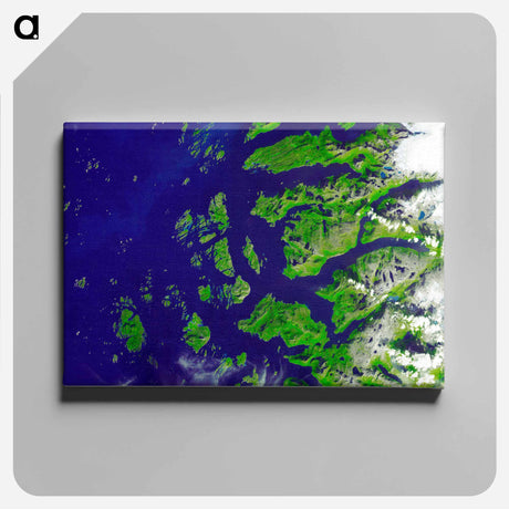 アートパネル-Arctic Circle, Western Norway and Saltfjellet-Svartisen National Park
 - 上空からの地球 Canvas.