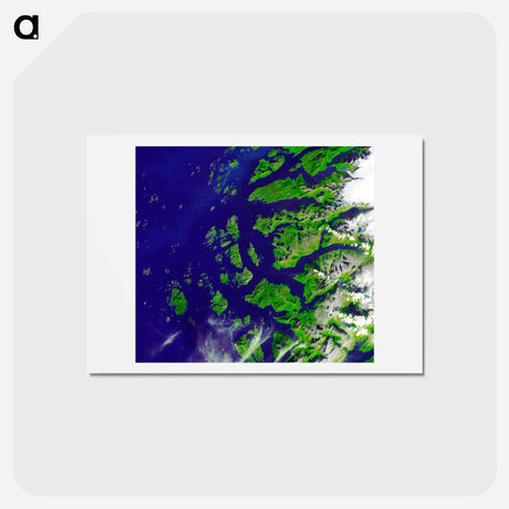 アートポストカード-Arctic Circle, Western Norway and Saltfjellet-Svartisen National Park
 - 上空からの地球 Postcard.