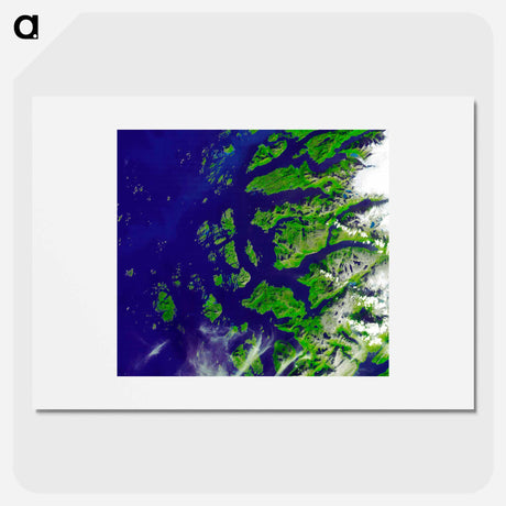 アートポスター-Arctic Circle, Western Norway and Saltfjellet-Svartisen National Park
 - 上空からの地球 Poster.