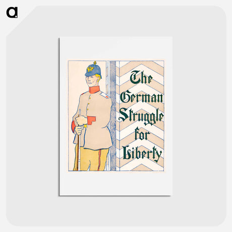 アートポストカード-The German struggle for liberty - エドワード ペンフィールド Postcard.