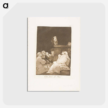 アートポストカード-What a Golden Beak! - フランシスコ デ ゴヤ Postcard.