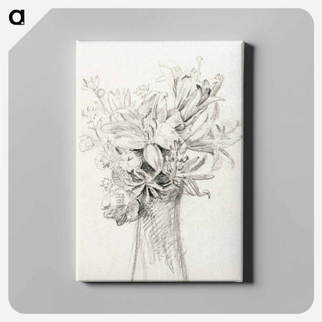アートパネル-Flowers in a vase - ジャン ベルナール Canvas.