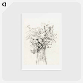 アートポストカード-Flowers in a vase - ジャン ベルナール Postcard.