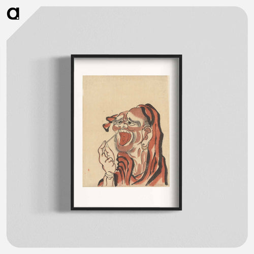 Daruma (Buddhist Saint) - 葛飾 北斎 Poster.