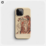 Daruma (Buddhist Saint) - Katsushika Hokusai Phone Case.