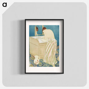 アートポスター-Woman Bathing - メアリー カサット Poster.