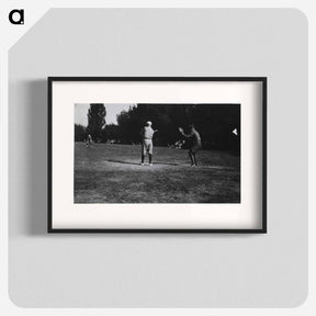 アートポスター-Baseball Game at U.S. Army Base Hospital No. 33, Portsmouth
 - 国立医学図書館 Poster.