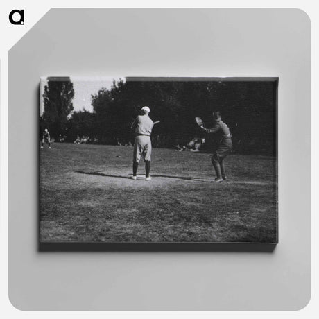アートパネル-Baseball Game at U.S. Army Base Hospital No. 33, Portsmouth
 - 国立医学図書館 Canvas.