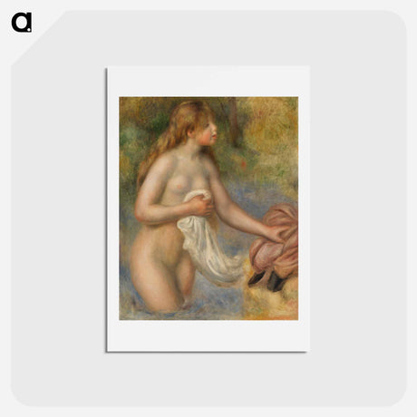 アートポストカード-Bather - ピエール オーギュスト ルノワール Postcard.