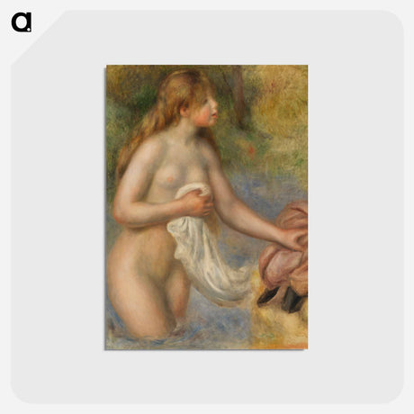 アートポストカード-Bather - ピエール オーギュスト ルノワール Postcard.