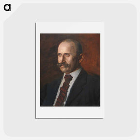 アートポストカード-Portrait of Charles Gruppe - トーマス エイキンズ Postcard.