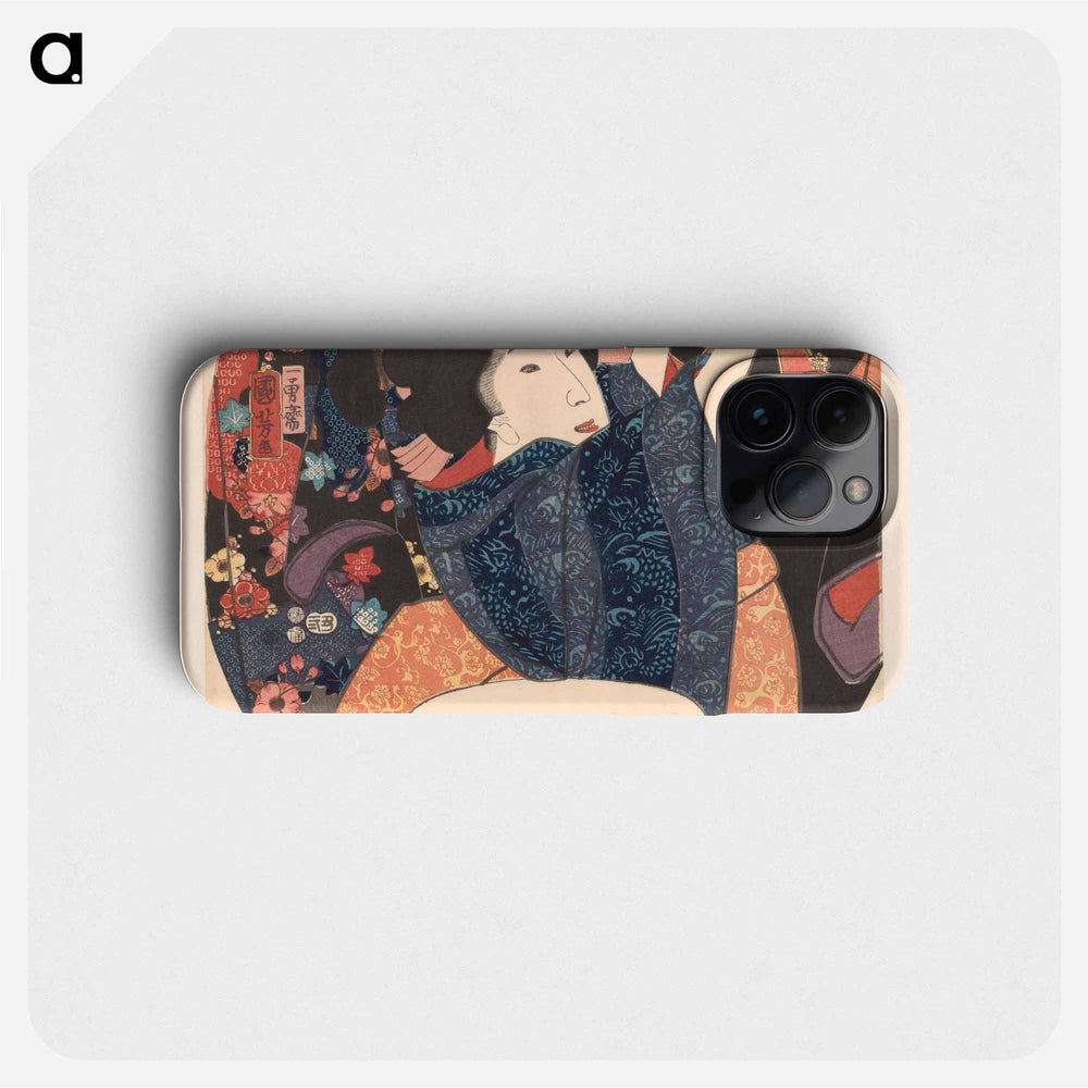 Summer airing of clothes - 歌川 国芳 Phone Case.
