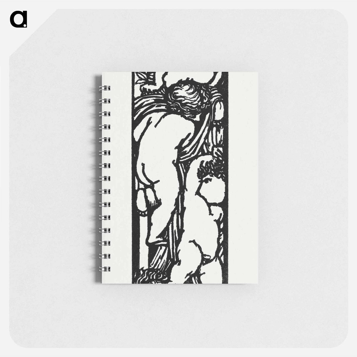 Love is Enough–Upright Border or Sidepiece with four Puti - ウィリアム モリス Memo.
