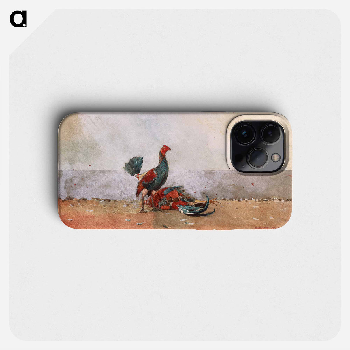 The Cock Fight - Winslow Homer Phone Case.