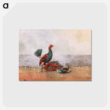 アートポストカード-The Cock Fight - ウィンスロー ホーマー Postcard.