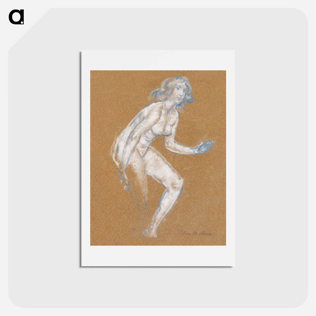 アートポストカード-Naked woman. Nude
 - イェール大学アートギャラリー Postcard.