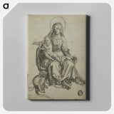 Madonna with the Monkey - アルブレヒト デューラー Canvas.