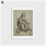 アートポストカード-Madonna with the Monkey - アルブレヒト デューラー Postcard.