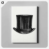 アートパネル-European Top Hat with Maps - 大英図書館 Canvas.