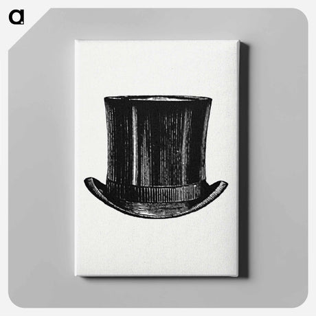 アートパネル-European Top Hat with Maps - 大英図書館 Canvas.