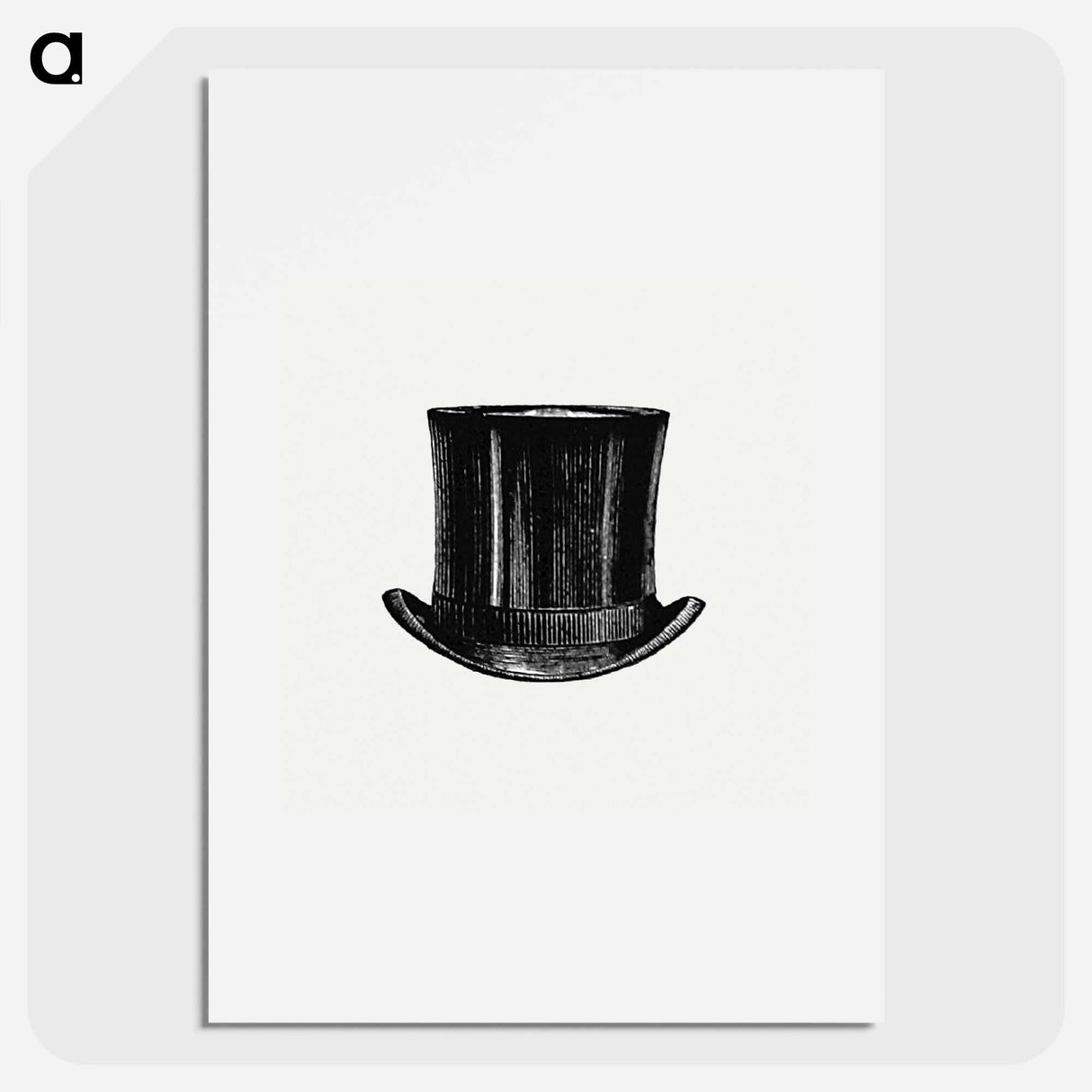 アートポスター-European Top Hat with Maps - 大英図書館 Poster.