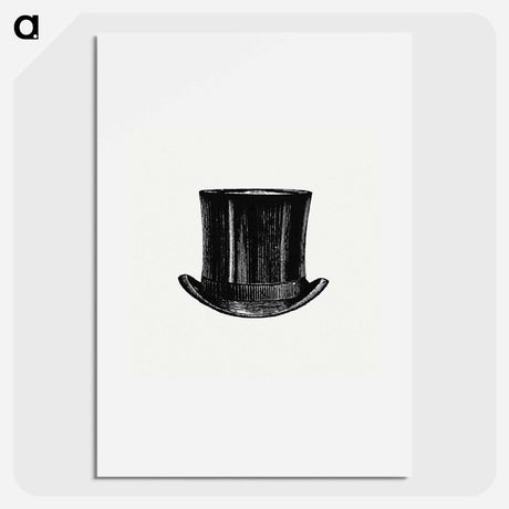 アートポスター-European Top Hat with Maps - 大英図書館 Poster.