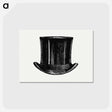 アートポストカード-European Top Hat with Maps - 大英図書館 Postcard.