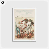 アートポストカード-The plough - カミーユ ピサロ Postcard.