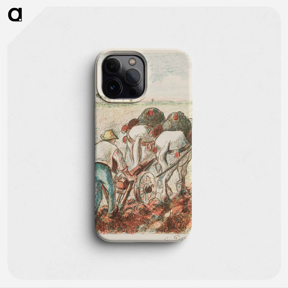 The plough - Camille Pissarro Phone Case.