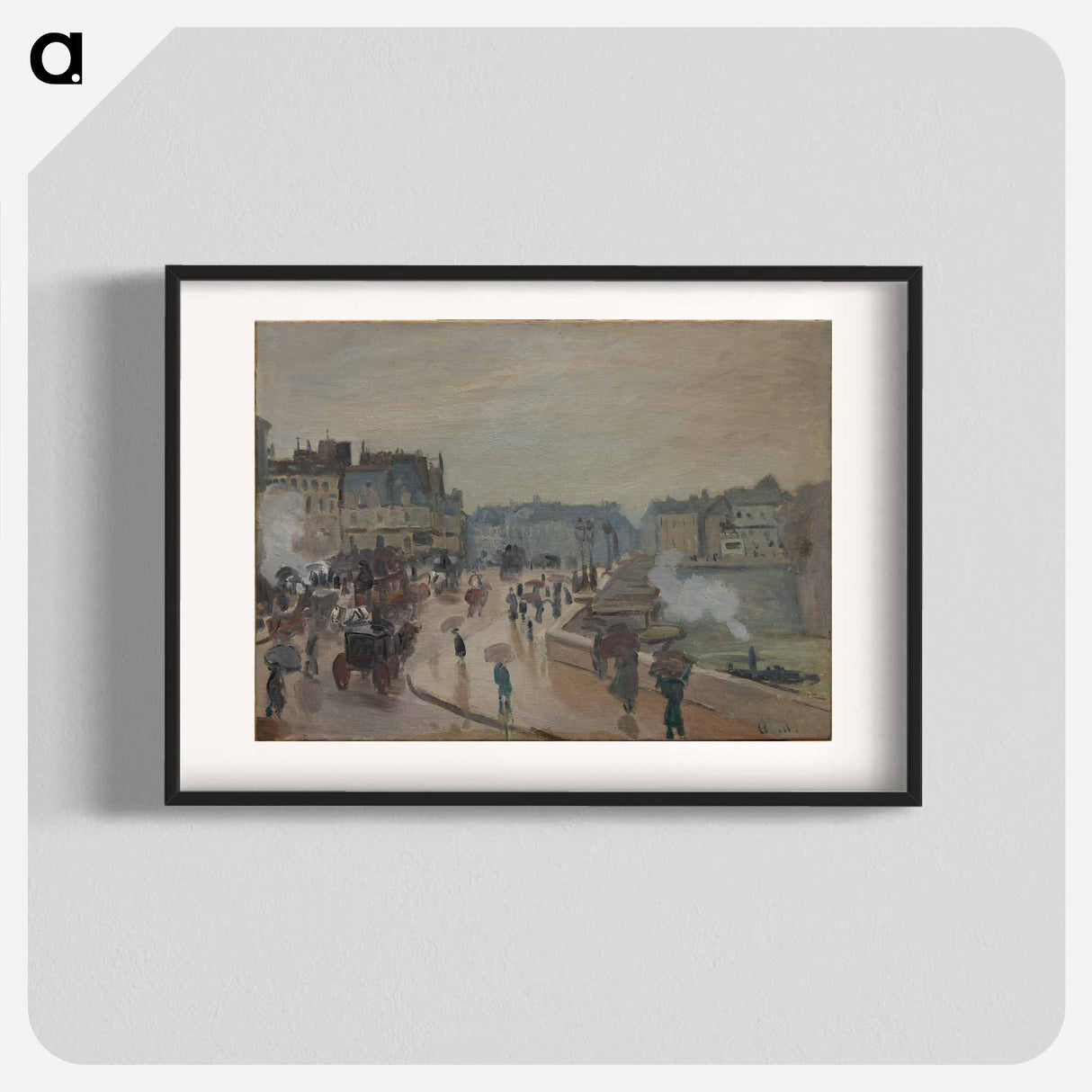 The Pont Neuf - Claude Monet Poster.