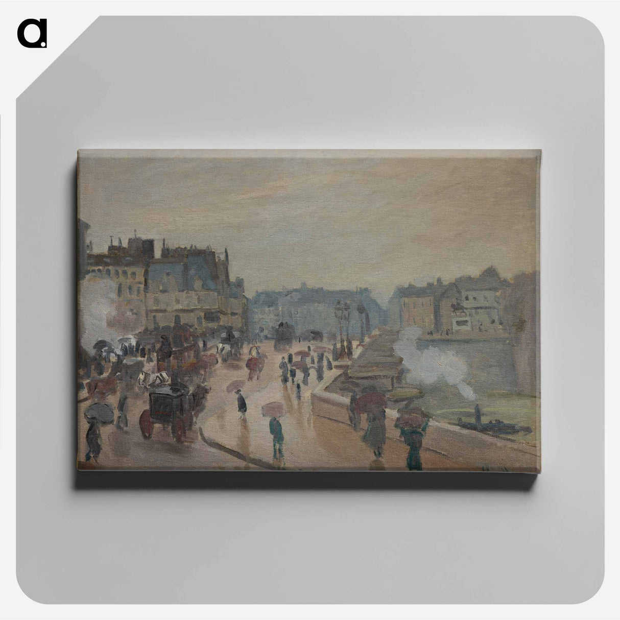 The Pont Neuf - クロード モネ Canvas.