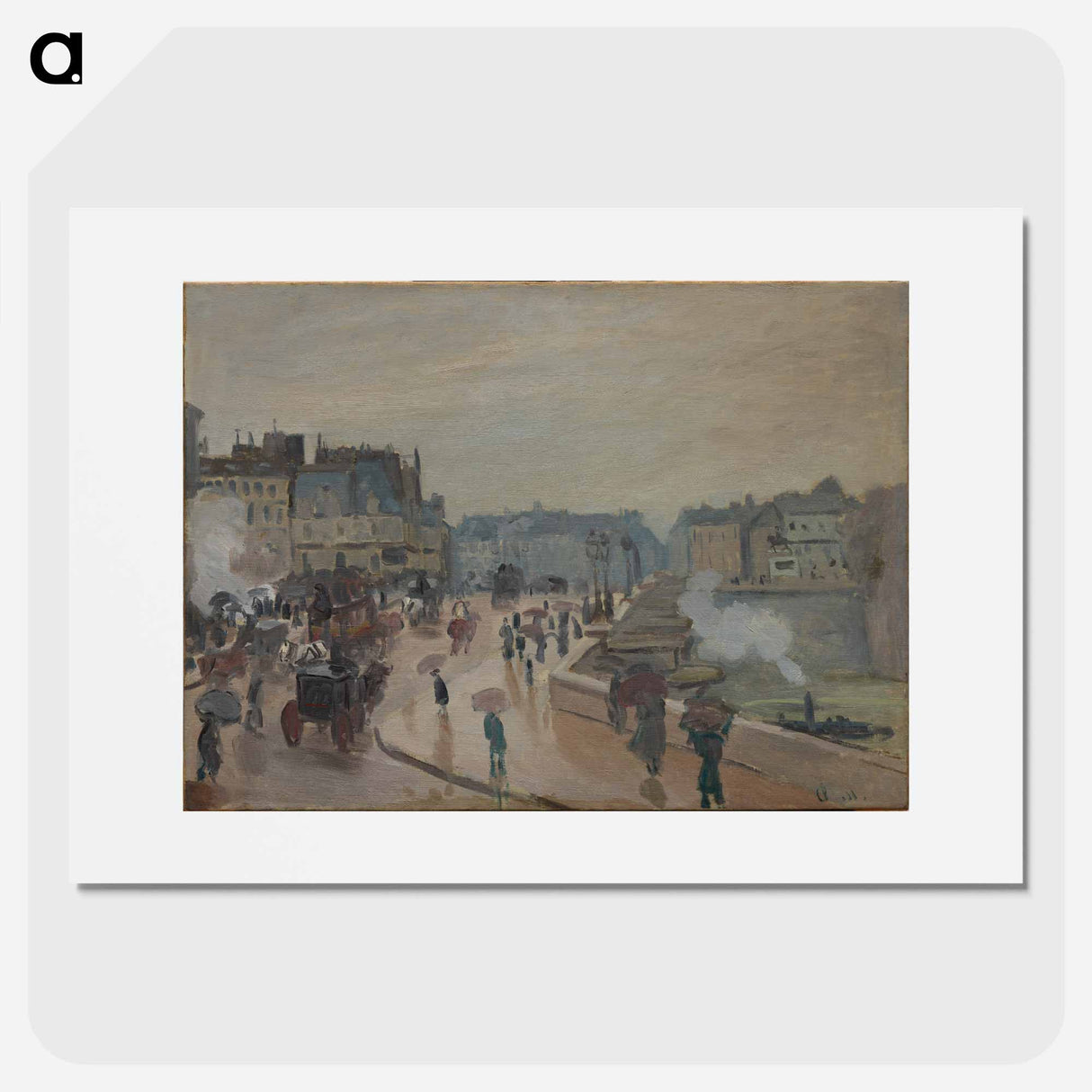 The Pont Neuf - Claude Monet Poster.