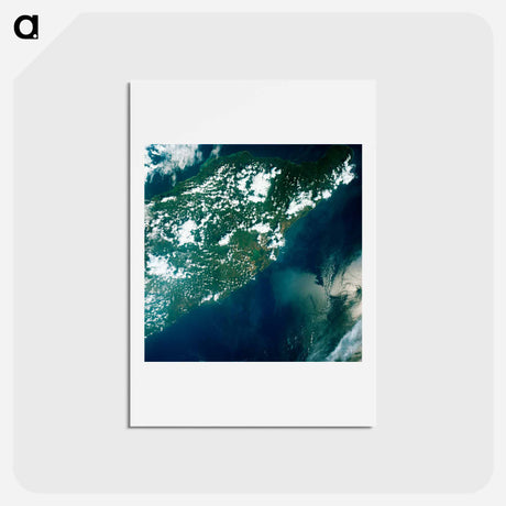 アートポストカード-Oriente Province from Gemini-7
 - 上空からの地球 Postcard.