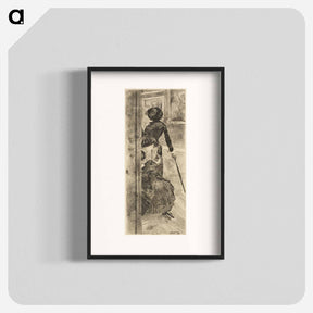 アートポスター-Mary Cassatt at the Louvre: The Paintings Gallery - エドガー ドガ Poster.